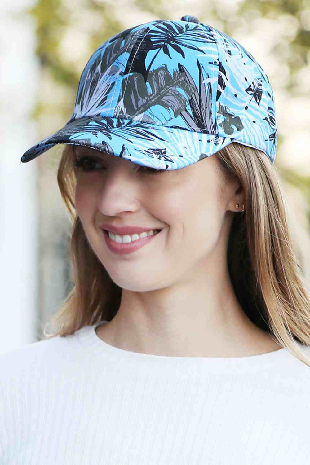 Leaves Print Baseball Cap