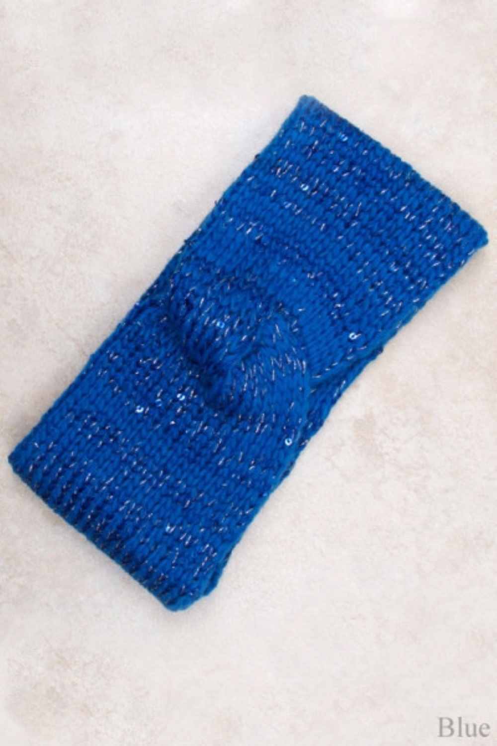 Two Color Knit with Spangle Head Band