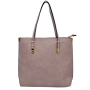 Soft Faux Leather Tote Handbag With Wallet