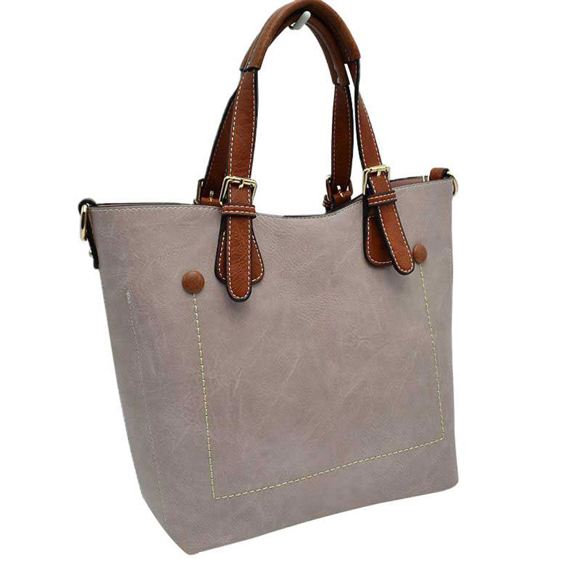 Vegan Leather Tote Shoulder Handbags For Women