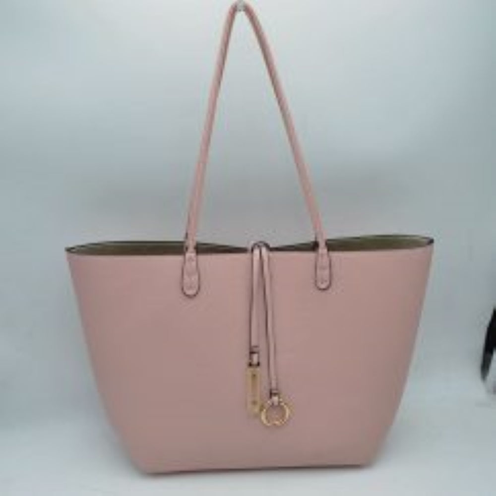 Classic Trapeze Tote Bag with Dual Handles and Ring Detail