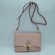 Knot Accent Flap Crossbody Bag with Adjustable Strap