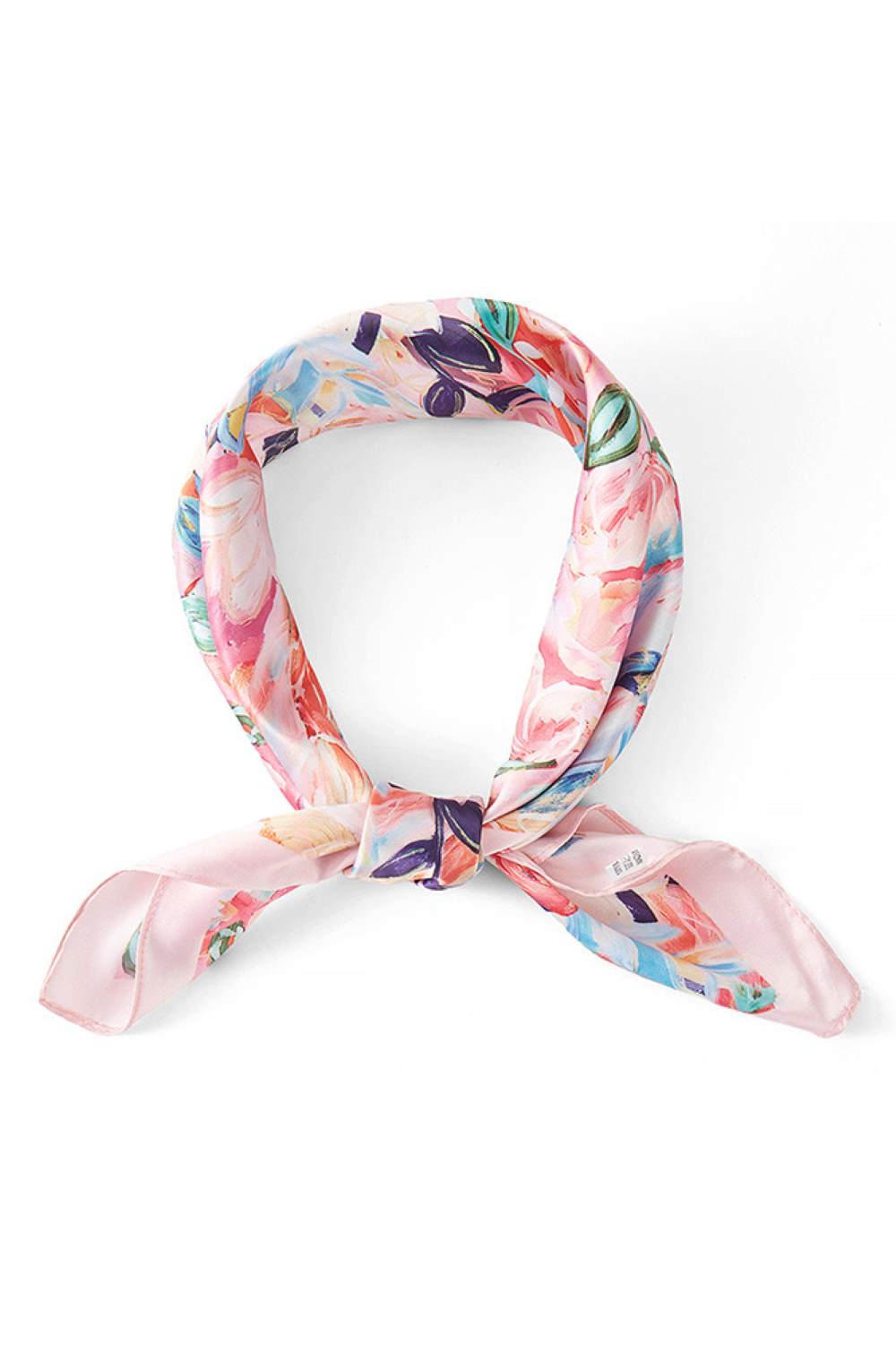 Multi Color with Flowers Print Bandana Summer Scarf