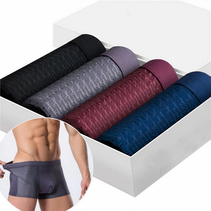 Men's Bamboo Boxer Briefs 10-Pack
