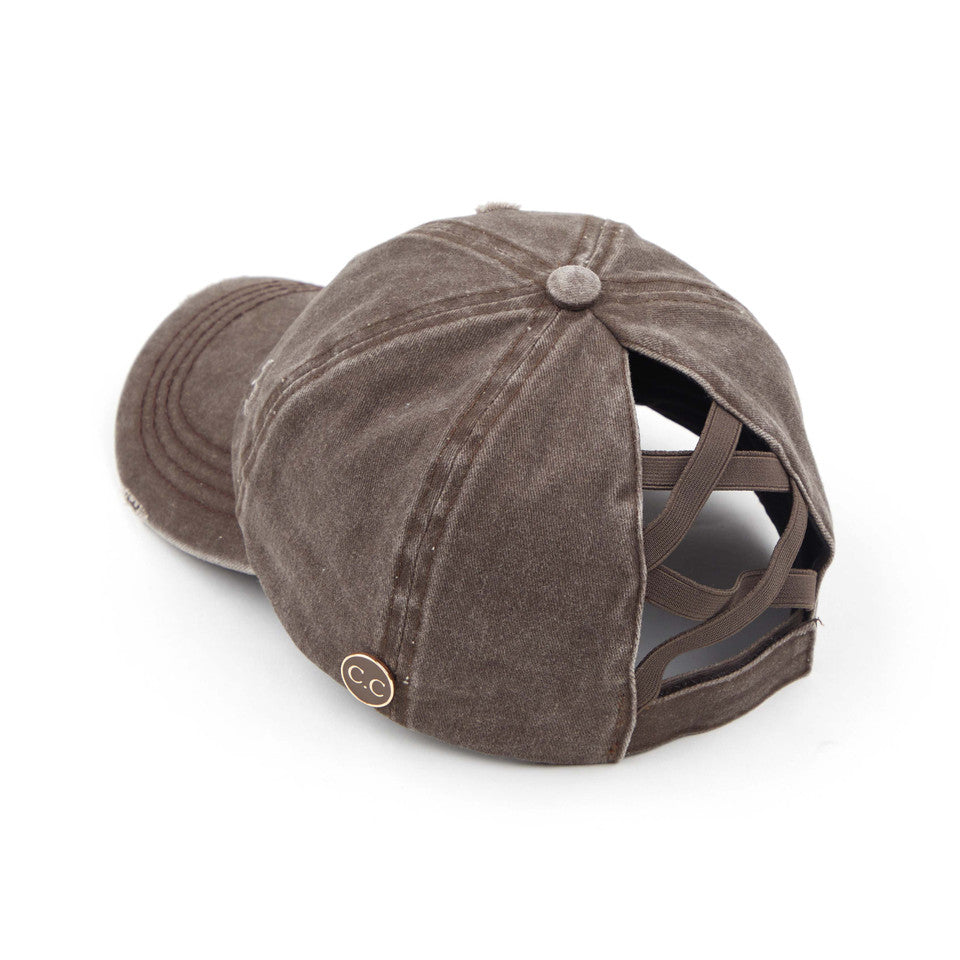 C.C Women's Baseball Ponytail Cap