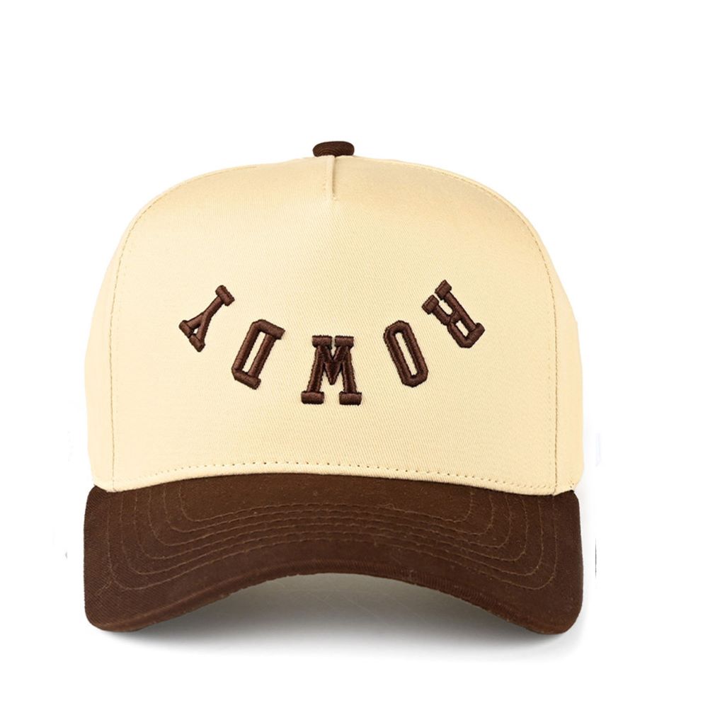 C.C ROWDY Letter Embroidered Two Tone Trucker Cap