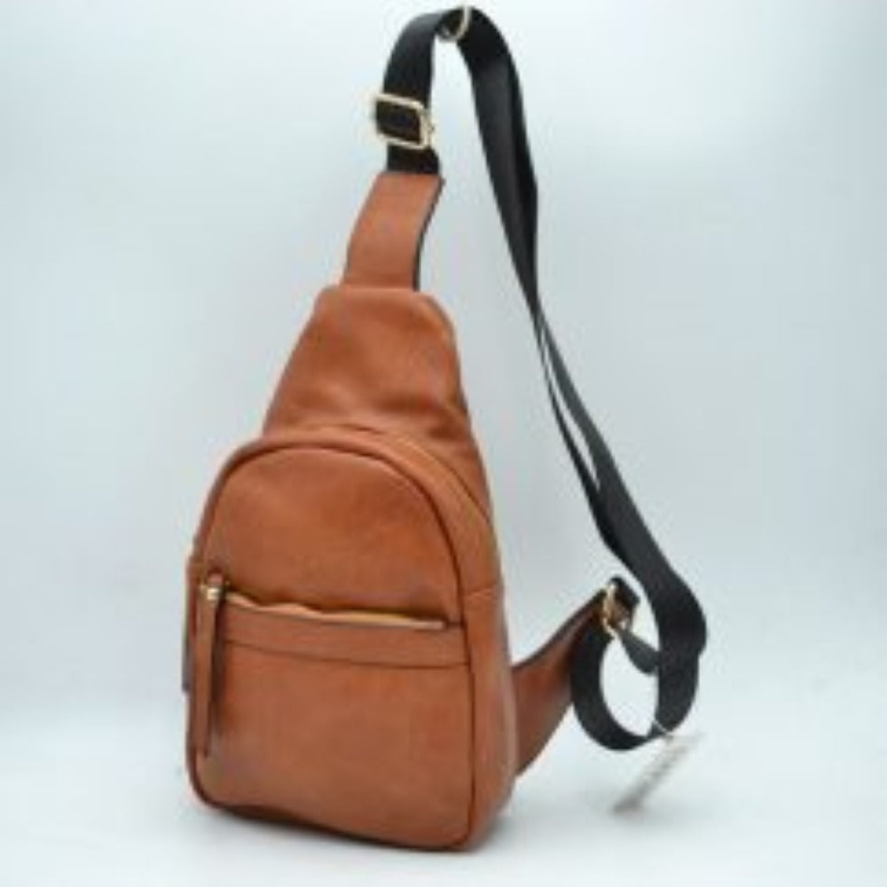 Zippered Crossbody Sling Bag with Adjustable Strap
