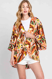 Boho Print Sleeve Cover Up Cardigan