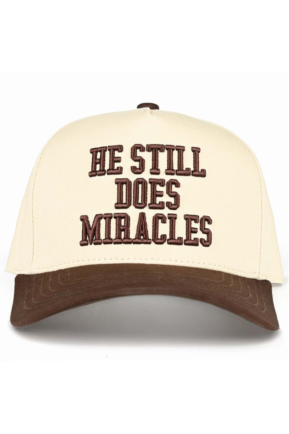 C.C HE STILL DOES MIRACLES Letter Two Tone Trucker Hat