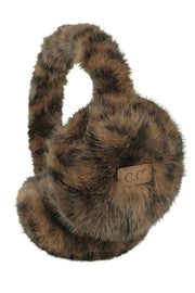 C.C Leopard Pattern Faux Fur Suede Earmuff