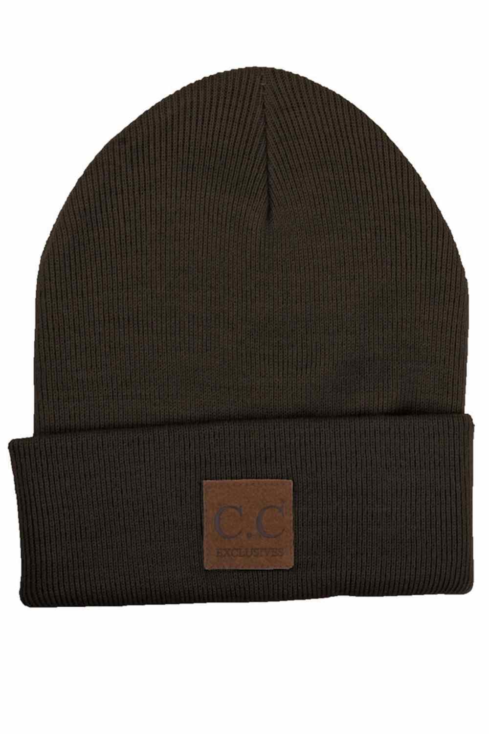 C.C Unisex Classic Basic Solid Color Beanie