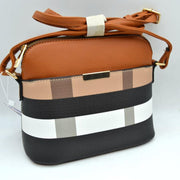 Multi Pattern Crossbody Shoulder Bag with Adjustable Long Strap