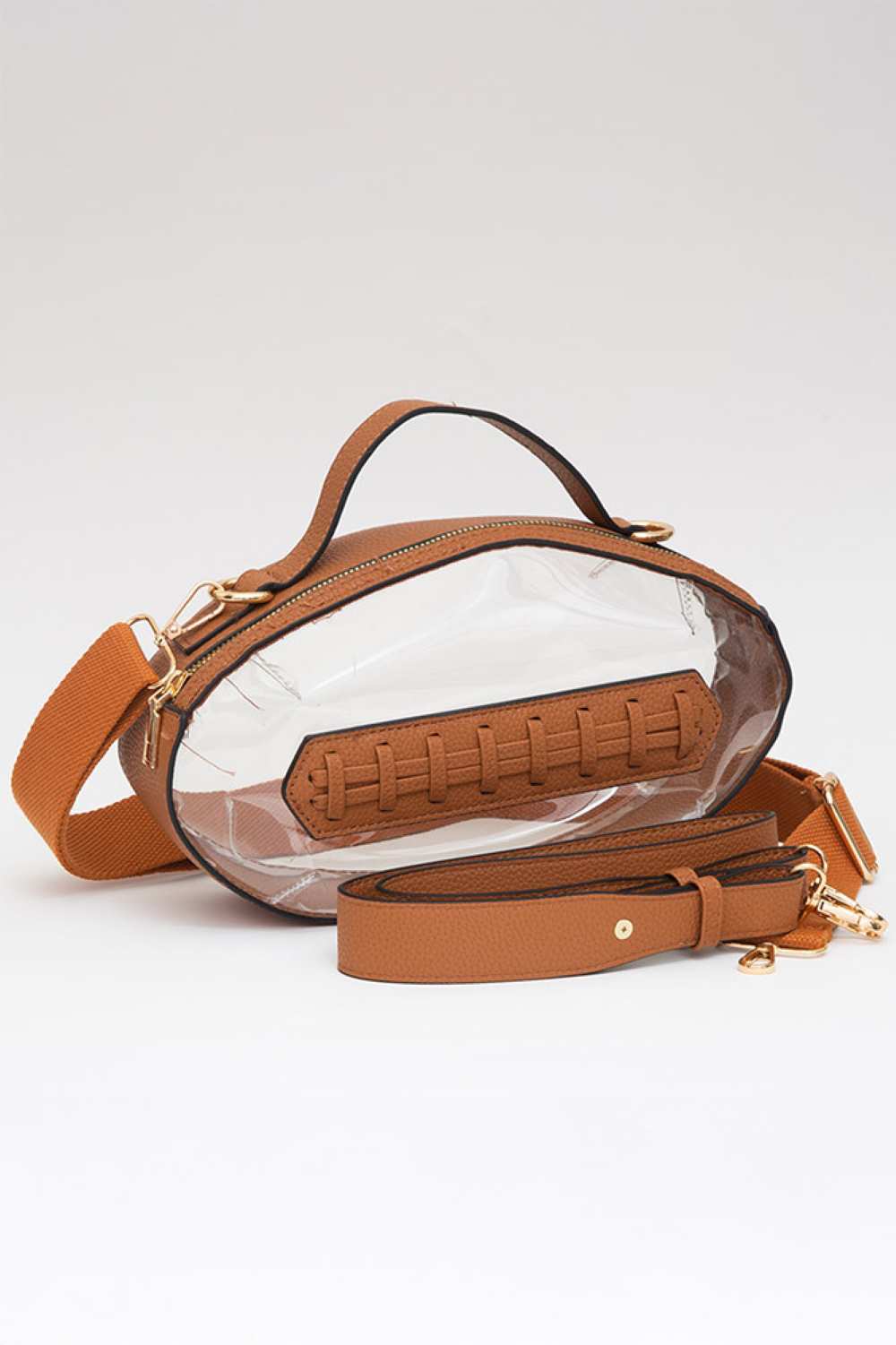 Foot Ball Shape Transparent Clear Stadium Bag