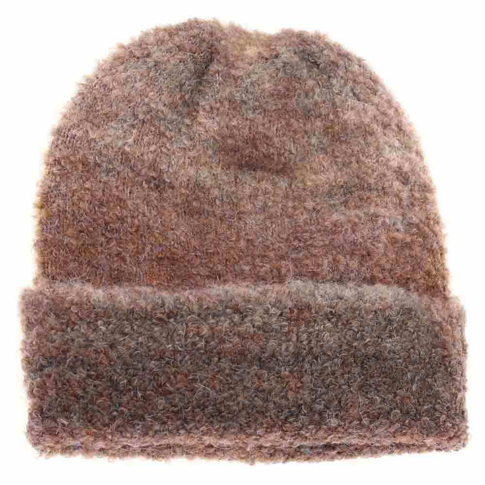 Women's Multi-colored Slouchy Mohair Cuffed C.C Beanie