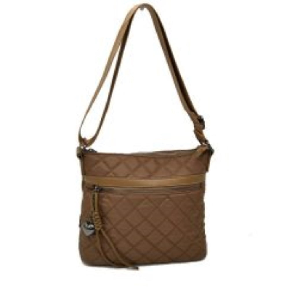 Quilted Crossbody Bag with Adjustable Strap