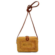 Summer Straw Weave Shoulder Purse | Bohemian Rattan Messenger Bag
