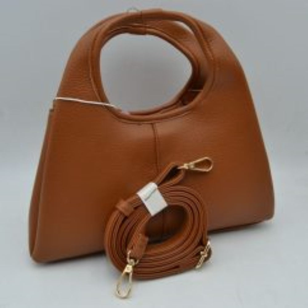 Textured Slouchy Handbag with Detachable Shoulder Strap