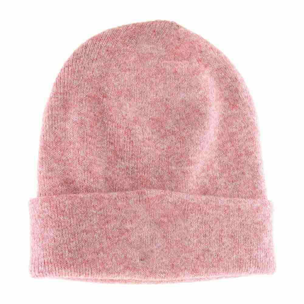 Unisex Soft Ribbed Leather Patch C.C. Beanie