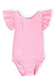 Bubblegum Pink S/S Flutter Sleeve Leotard