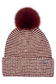 C.C Two Tone Angora Cuff Beanie Winter Hat