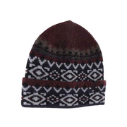 Aztec Pattern Cuff C.C Beanie
