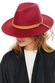 Felt Solid Fedora Hat