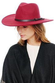 Felt Wide Brim Fedora Hat