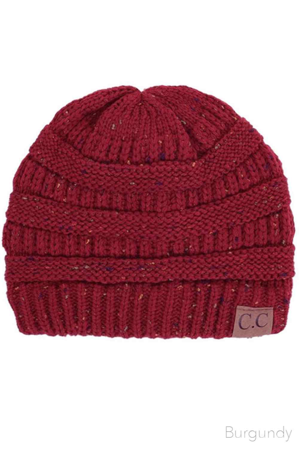 C.C Confetti Cable Knit Beanie