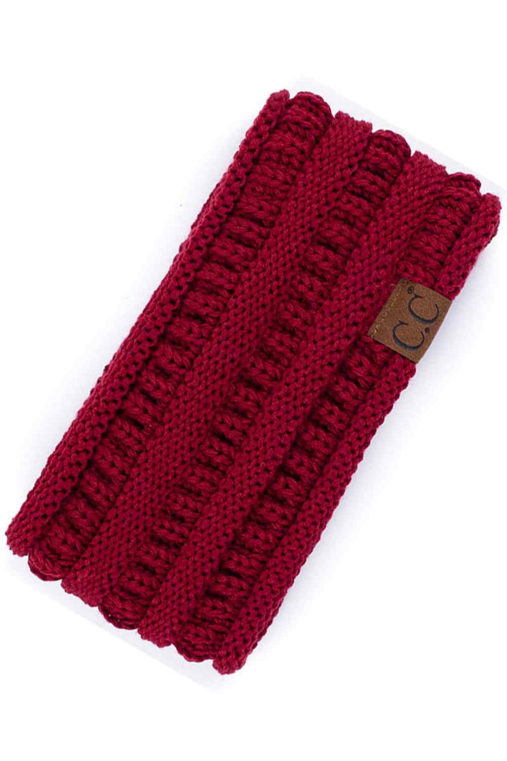 C.C Solid Ribbed Headwrap