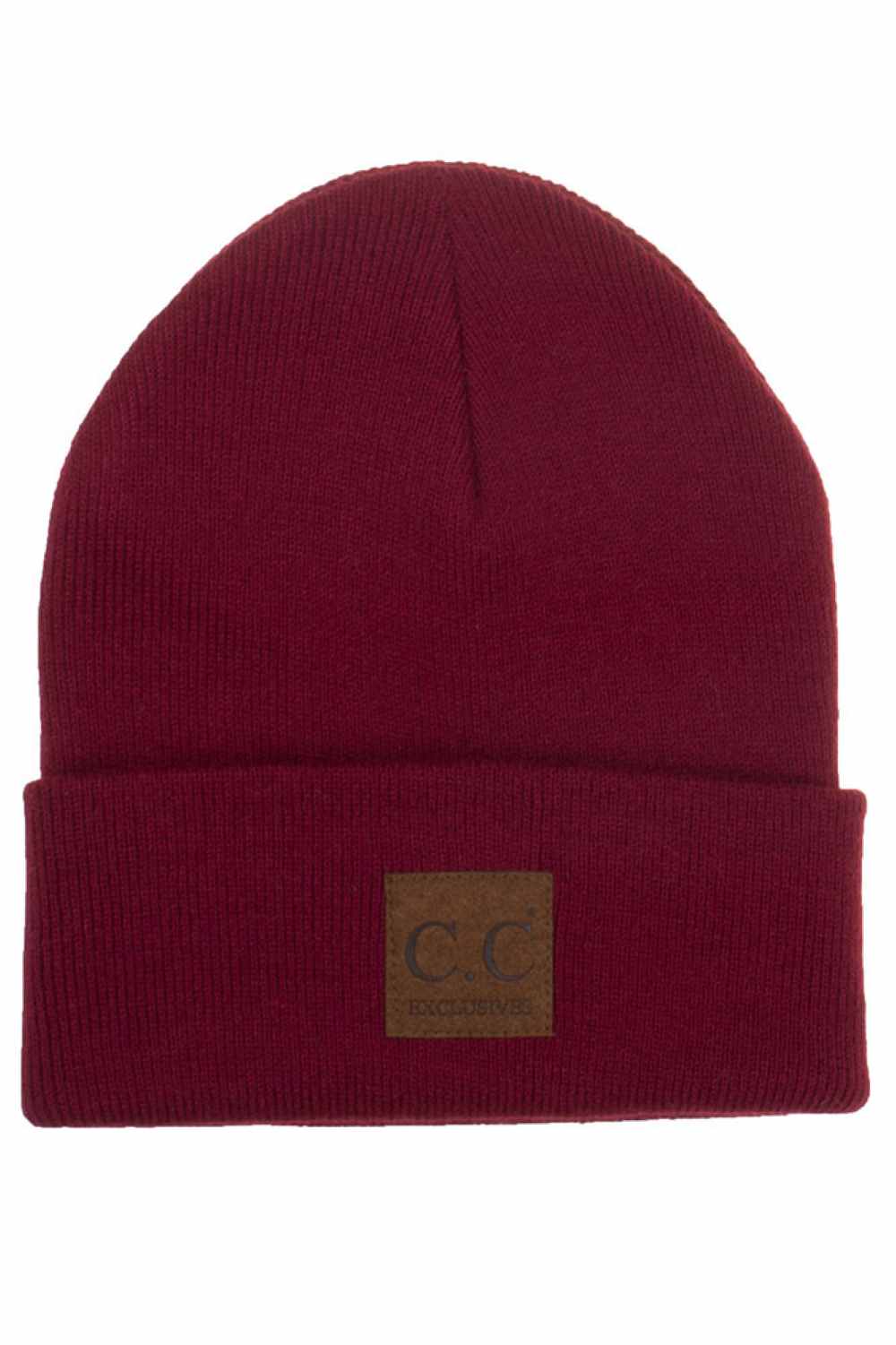 C.C Unisex Classic Basic Solid Color Beanie