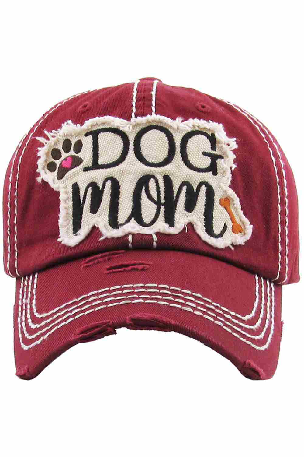 DOG MOM VINTAGE BASEBALL CAP