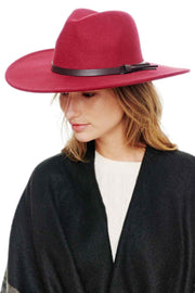 Felt Wide Brim Fedora Hat