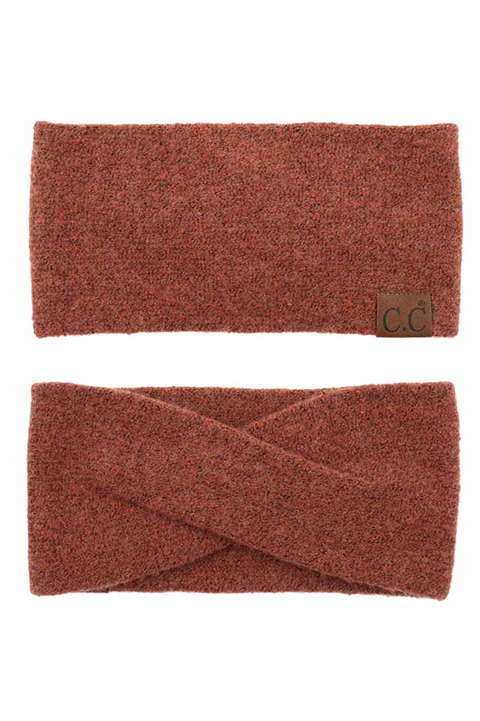 C.C Soft Recycled Fine Yarn Cuff Headwrap Earmuffs