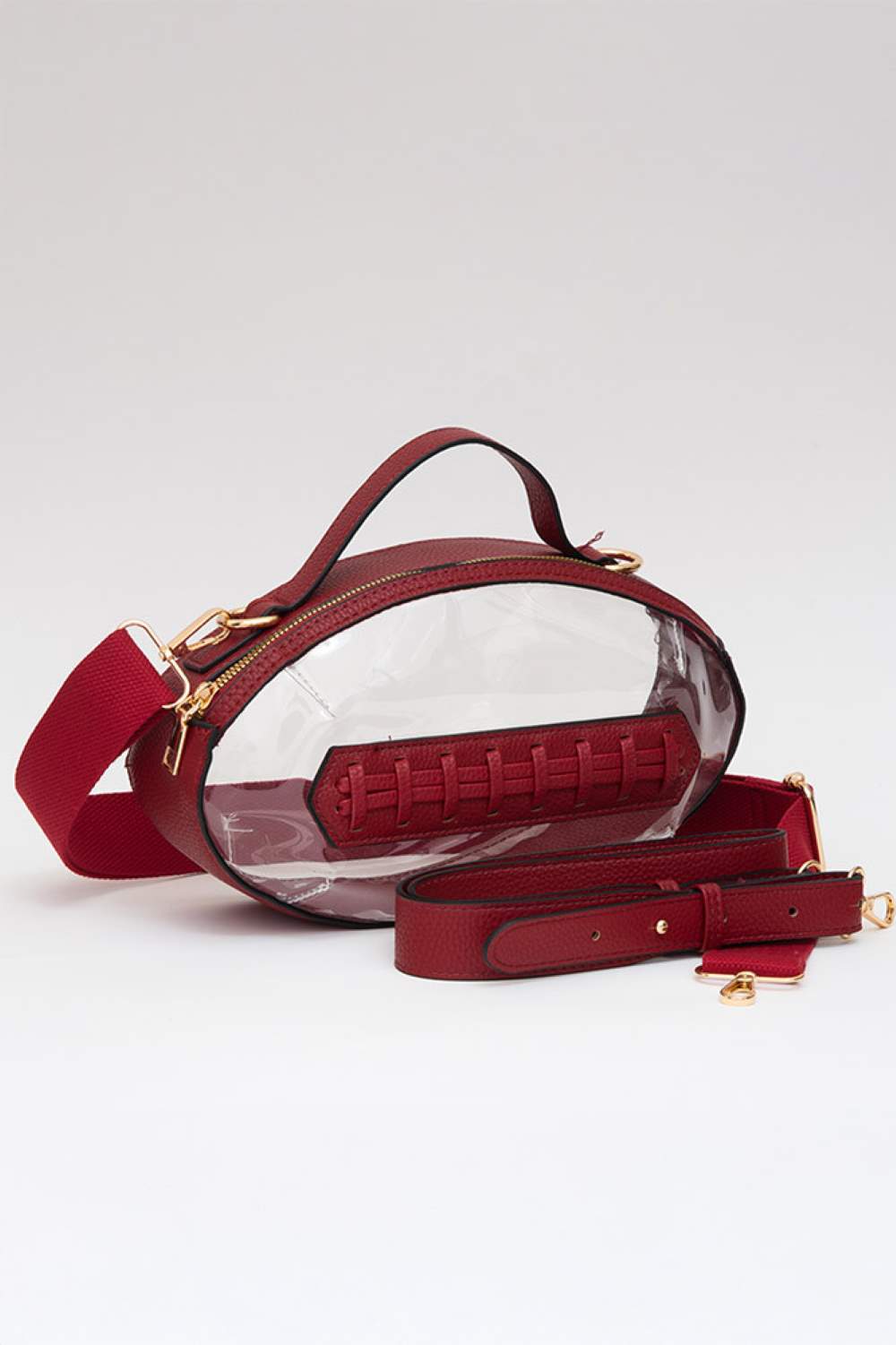 Foot Ball Shape Transparent Clear Stadium Bag