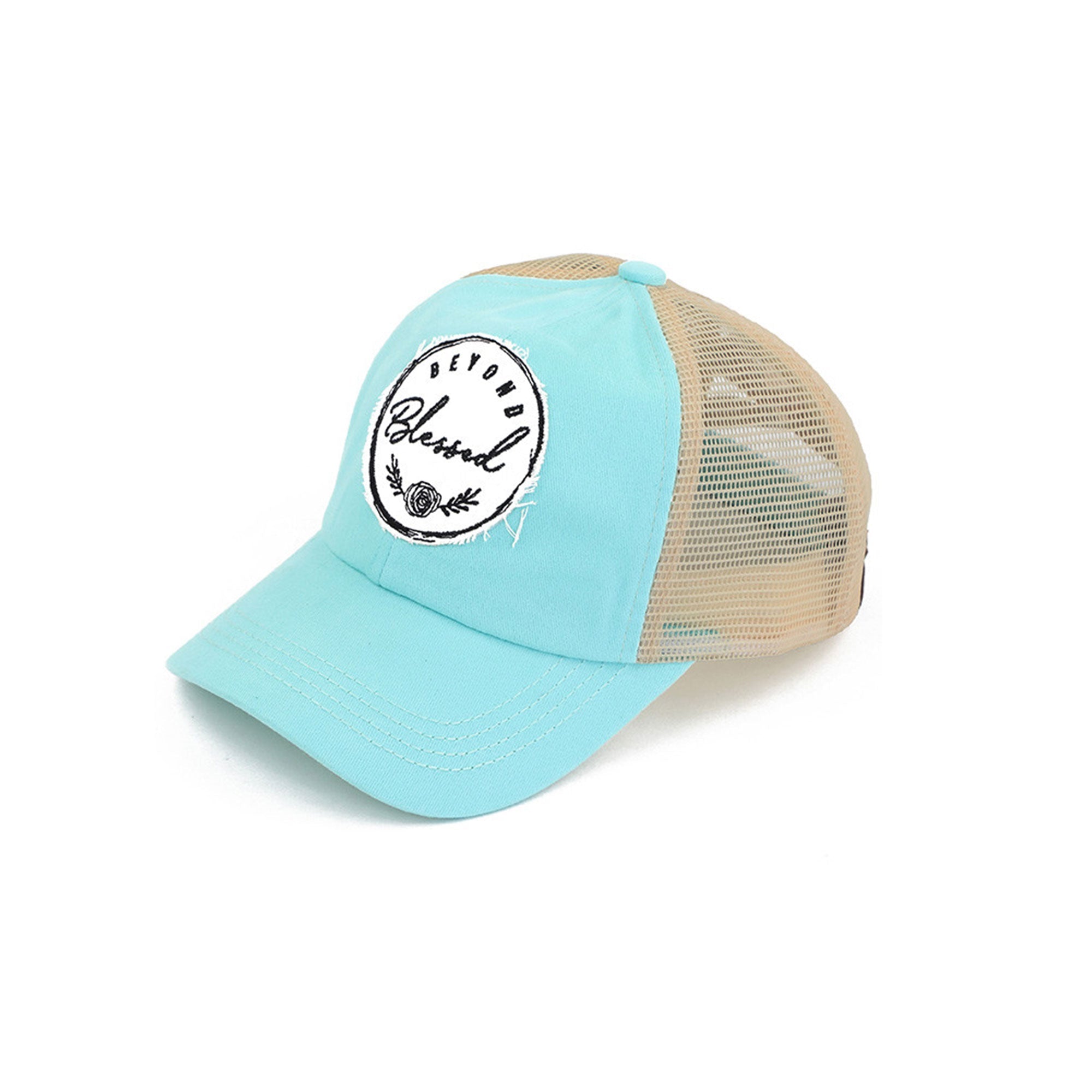 C.C BEYOND BLESSED Patch Criss-Cross Pony Cap