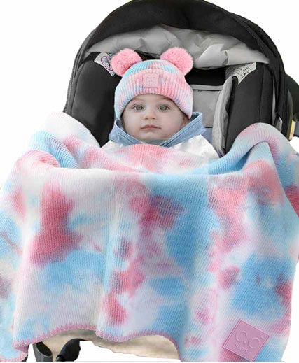 C.C Baby Tie Dye Stroller Blanket