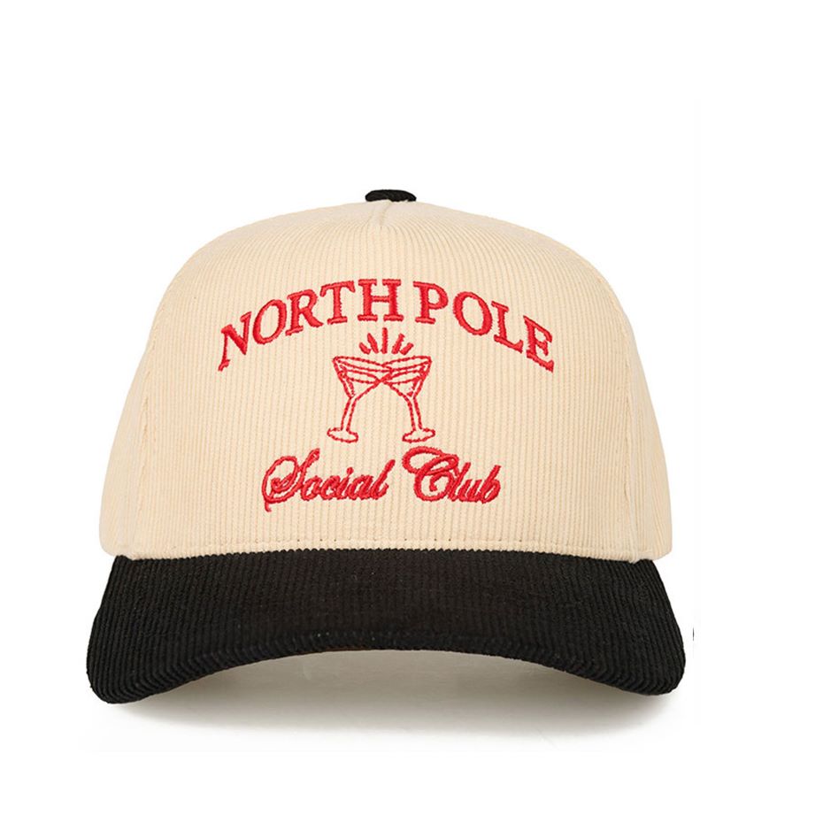 C.C NORTH POLE SOCIAL CLUB Letter Trucker Cap