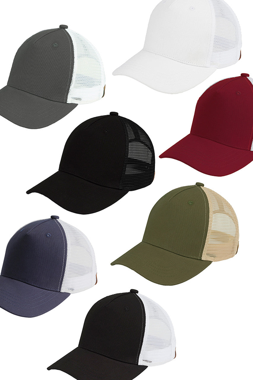 C.C Solid Color Trucker Cap