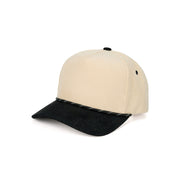C.C Two Tone Rope on Two Tone Corduroy Trucker Hat Baseball Cap