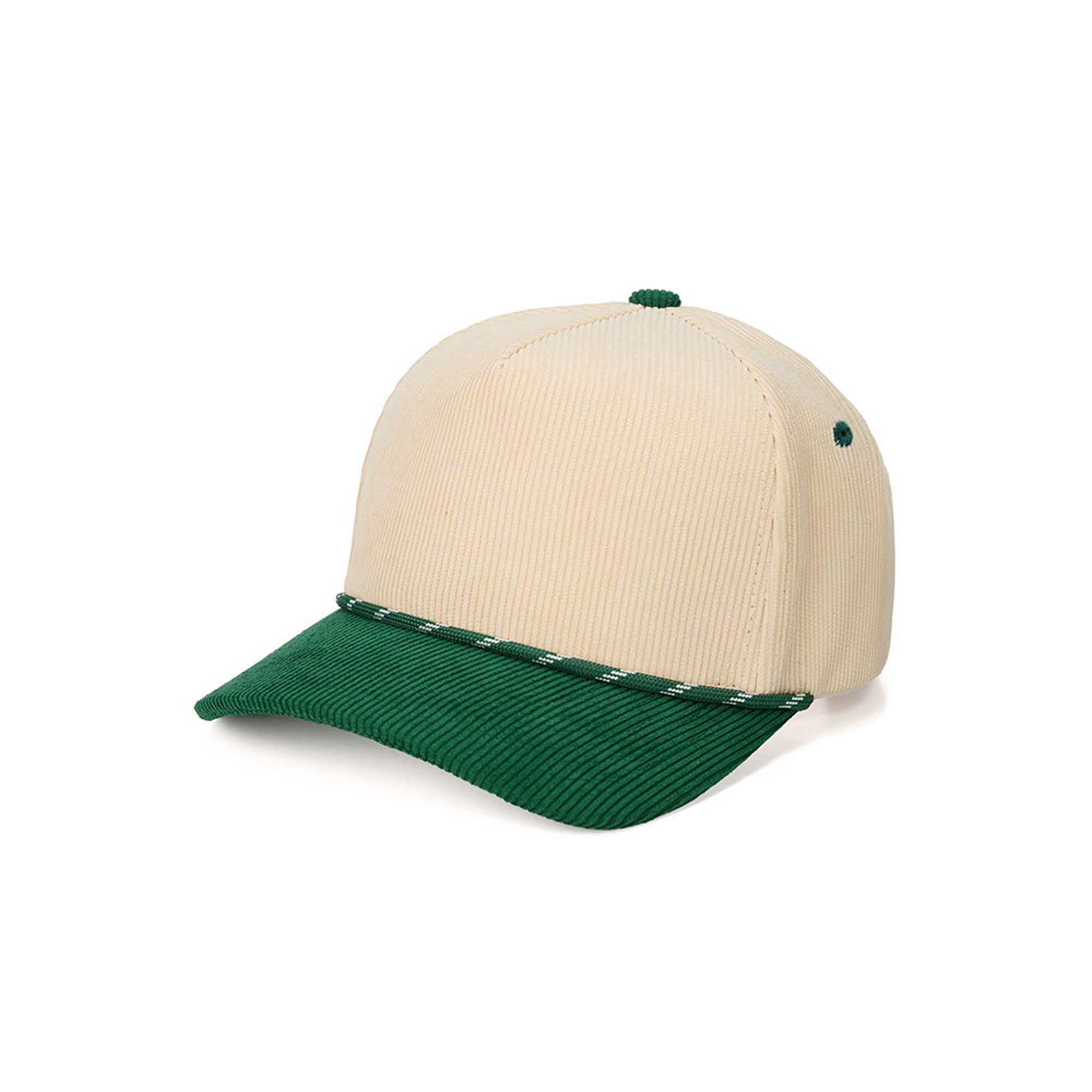 C.C Two Tone Rope on Two Tone Corduroy Trucker Hat Baseball Cap