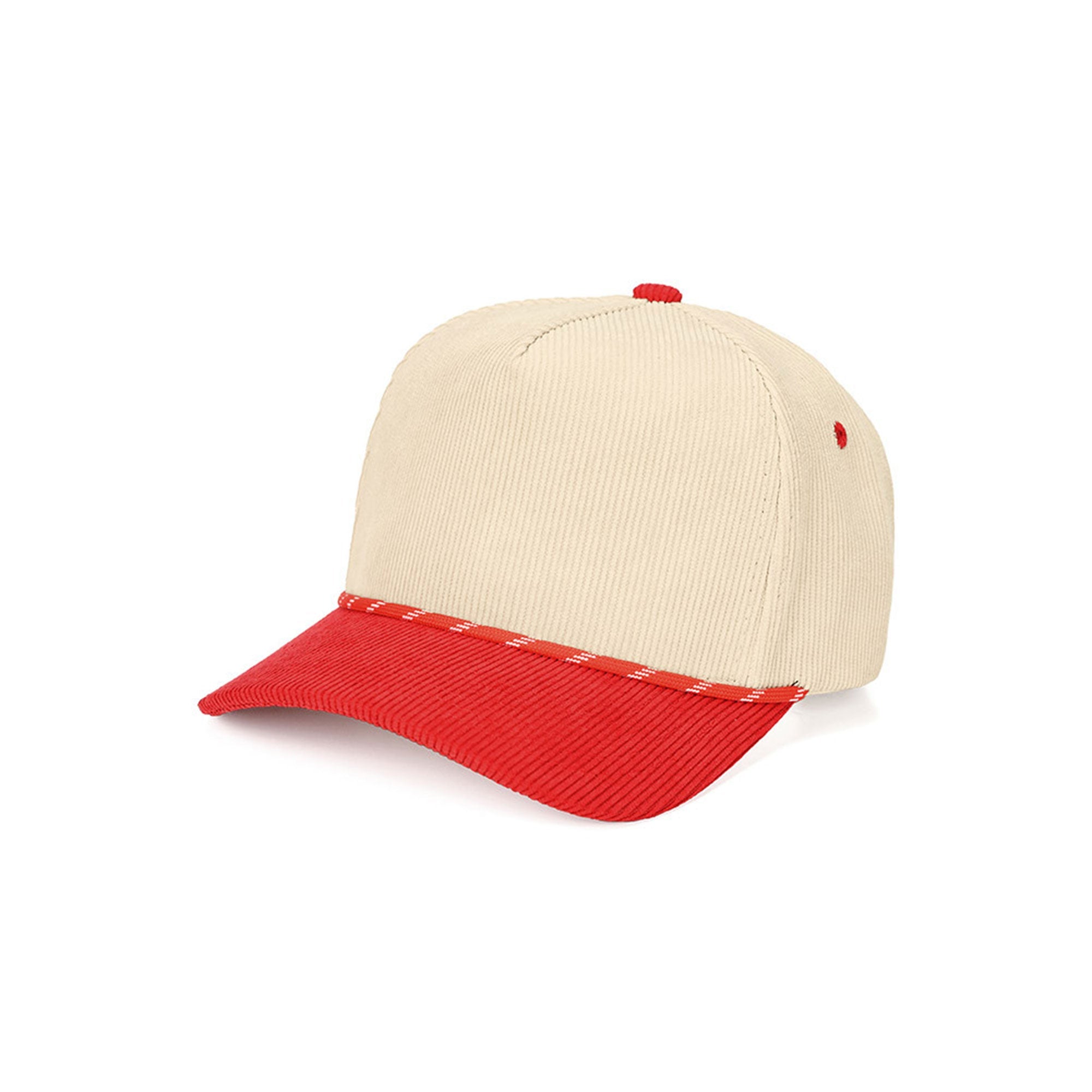 C.C Two Tone Rope on Two Tone Corduroy Trucker Hat Baseball Cap