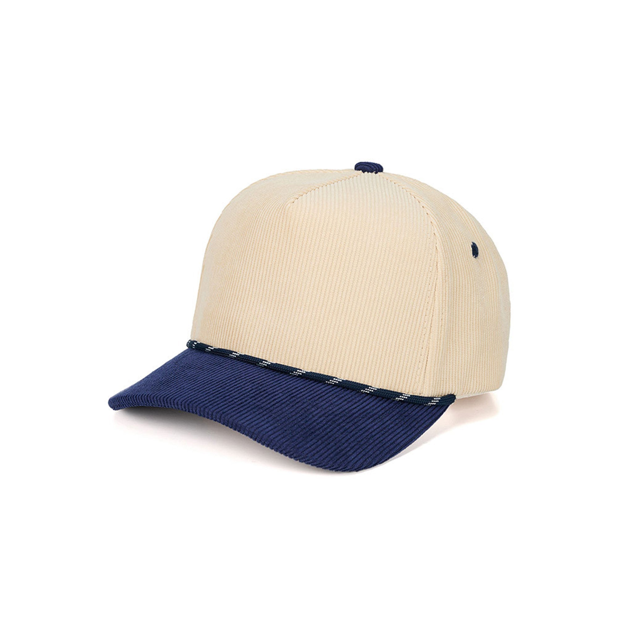 C.C Two Tone Rope on Two Tone Corduroy Trucker Hat Baseball Cap