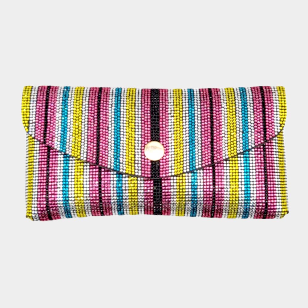 Rhinestone Pave Wallet on Chain Clutch / Fanny Pack / Belt / Crossbody Bag