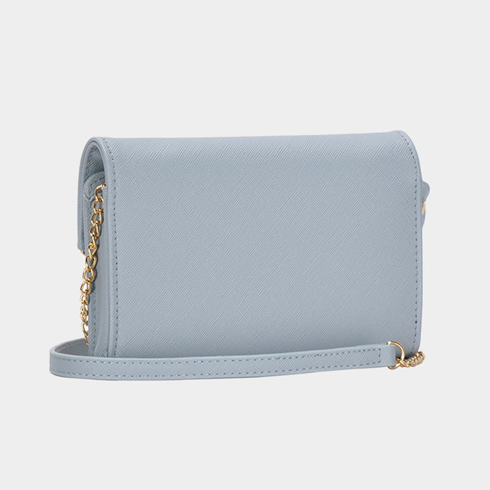 Envelope Wallet on Chain Wristlet Clutch / Crossbody Bag