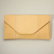 Snake Skin Patterned Envelope Clutch / Shoulder Bag