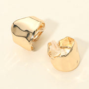 Sculpted Metal Clip On Earrings