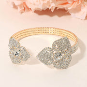Rhinestone Pave Evening Cuff Bracelet