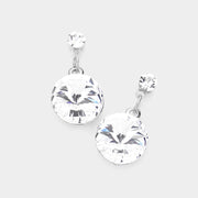 Genuine Crystal Drop Earrings