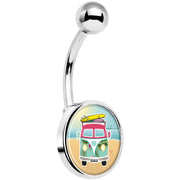 Tropical Beach Cruiser Belly Ring