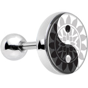 16G 1/4 Mandala Yin Yang Tragus Cartilage Earring